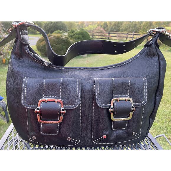 Longchamp Black soft leather shoulder handbag EU - Picture 3 of 9